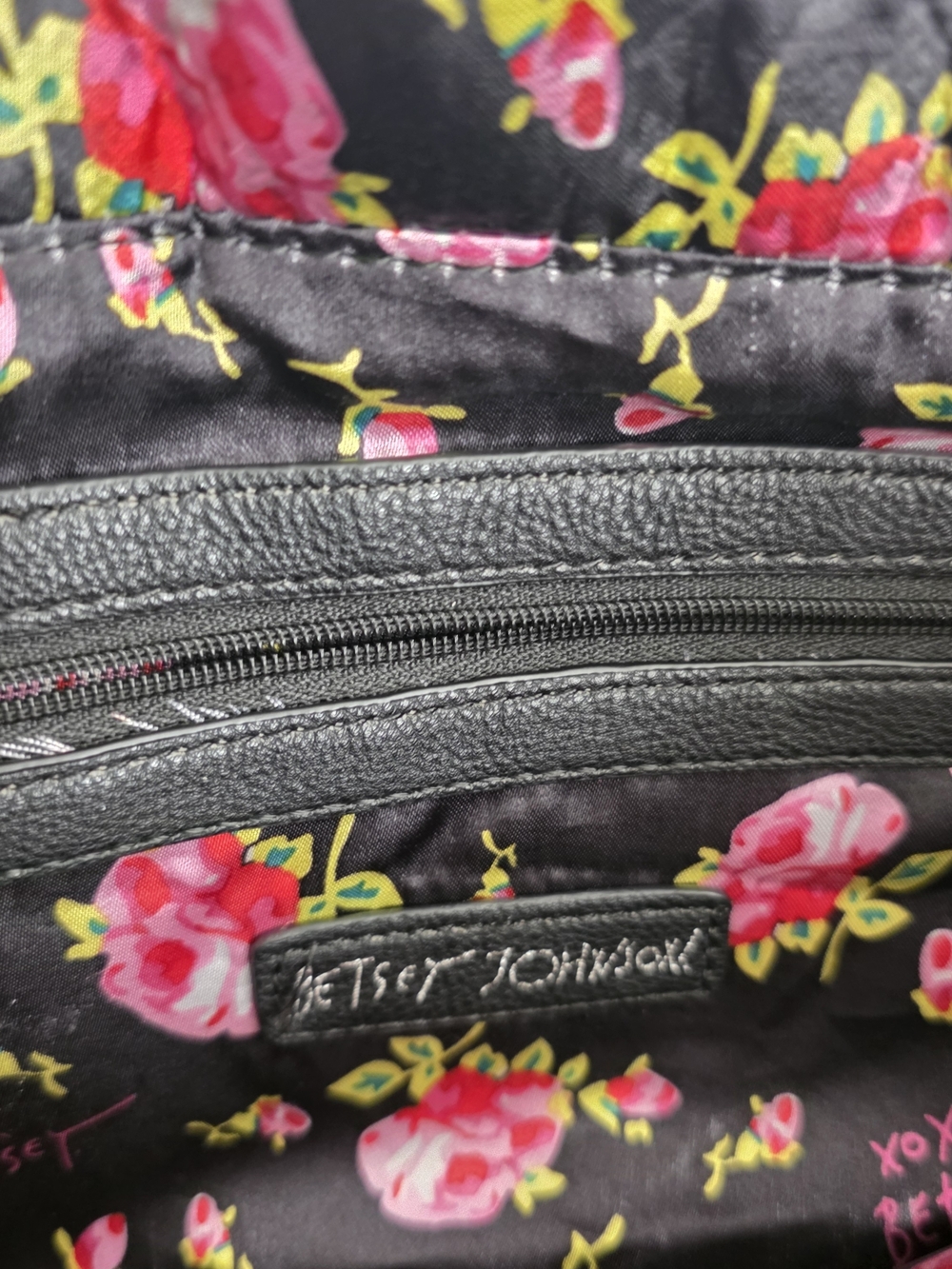 Betsey Johnson Quilted Stripe Satchel | Boutique Statement Bag - Picture 8 of 10